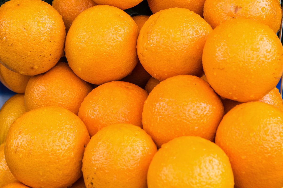 Frische Orangen Nahaufnahme